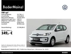 Weiß Gebraucht 2023 VW up! Kleinwagen | 13.730 € (Fairer Preis)