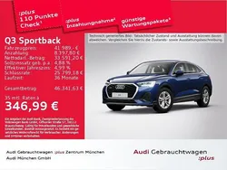 Blau Gebraucht 2024 Audi Q3 Sportback Performance SUV | 41.989 € (Fairer Preis)