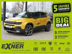 Sun yellow und dach in volcano Gebraucht 2025 Jeep Avenger EV Summit SUV | 32.990 € (Teuer)