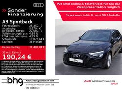 Brillantschwarz Gebraucht 2024 Audi A3 Advanced Limousine | 28.350 € (Guter Preis)