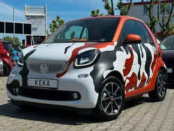 Kristallweiß & lava orange Gebraucht 2016 Smart ForTwo Cabrio Cabrio | 14.990 € (Teuer)