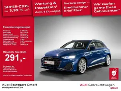 Ascariblau metallic Gebraucht 2024 Audi A3 Sportback S-Line Limousine | 34.940 € (Guter Preis)