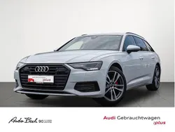 Weiß (gletscherweiß metallic) Gebraucht 2021 Audi A6 Design Kombi | 30.770 € (Fairer Preis)