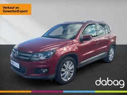 Wild cherry red metallic Gebraucht 2014 VW Tiguan Life SUV | 8.990 € (Superpreis)