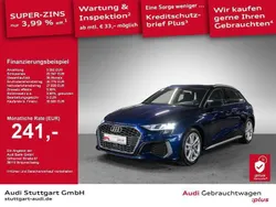Navarrablau metallic Gebraucht 2024 Audi A3 Sportback S-Line Limousine | 33.550 € (Guter Preis)