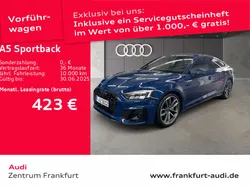 Ascariblau metallic Gebraucht 2024 Audi A5 Sportback S-Line Limousine | 44.480 € (Fairer Preis)