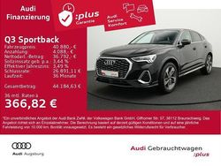 Schwarz Gebraucht 2025 Audi Q3 Sportback S-Line SUV | 40.880 € (Guter Preis)
