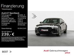 Mythosschwarz metallic Gebraucht 2024 Audi A7 Kleinwagen | 56.999 € (Guter Preis)