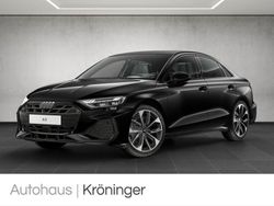 Schwarz (mythosschwarz metallic) Gebraucht 2024 Audi A3 S-Line Limousine | 45.990 €