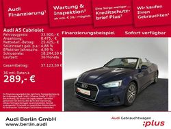 Navarrablau metallic Gebraucht 2022 Audi A5 Cabriolet Ambiente Cabrio | 33.900 € (Superpreis)