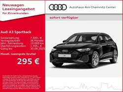 Schwarz Neu 2025 Audi A3 Sportback e-tron S-Line Limousine | 41.290 € (Superpreis)