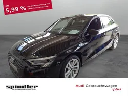 Schwarz Gebraucht 2023 Audi A3 Sportback S-Line Limousine | 26.480 € (Guter Preis)