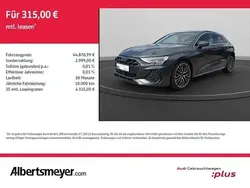 Grau Gebraucht 2024 Audi A3 Sportback S-Line Limousine | 46.876 €