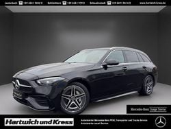 Obsidianschwarz lack Gebraucht 2024 Mercedes C220 AMG Line Premium Kombi | 49.790 €