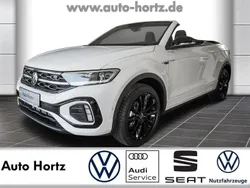 Pure white / schwarz Gebraucht 2023 VW T-Roc Cabriolet R-line Cabrio | 35.990 € (Fairer Preis)
