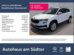 Moonweiss metallic Gebraucht 2024 Skoda Karoq Elegance SUV | 28.980 € (Superpreis)