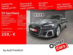 Daytonagrau perleffekt Gebraucht 2022 Audi S5 Limousine | 39.750 €