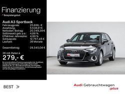 Schwarz Gebraucht 2022 Audi A3 Sportback Advanced Plus Kleinwagen | 25.888 € (Fairer Preis)