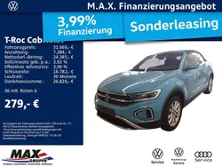 Teal blue Gebraucht 2024 VW T-Roc Cabriolet Style Cabrio | 31.669 € (Fairer Preis)