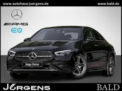 Schwarz unilack nachtschwarz Gebraucht 2024 Mercedes CLA200 AMG line Coupé | 39.880 € (Etwas zu teuer)