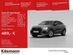 Individuallackierungen audi exclusive Gebraucht 2022 Audi Q3 Sportback S-Line SUV | 34.830 € (Etwas zu teuer)