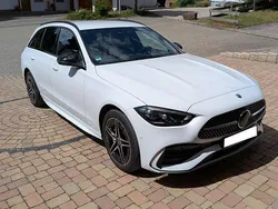 Weiß Gebraucht 2022 Mercedes C300e AMG line Kombi | 39.500 € (Fairer Preis)