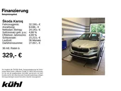Brilliantsilber metallic Gebraucht 2023 Skoda Karoq Style SUV | 31.990 € (Fairer Preis)