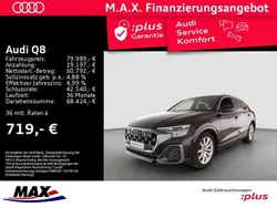 Mythosschwarz metallic Gebraucht 2024 Audi Q8 Ambiente SUV | 79.989 € (Guter Preis)