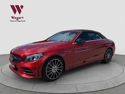 Rot Gebraucht 2021 Mercedes C300 AMG Cabrio | 41.790 € (Fairer Preis)