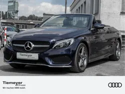 Blau Gebraucht 2019 Mercedes C200 AMG line Cabrio | 28.440 € (Fairer Preis)