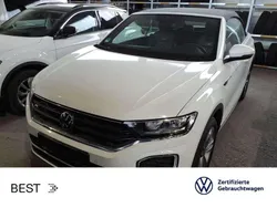 Pure white schwarz Gebraucht 2022 VW T-Roc Cabriolet R-line Cabrio | 28.488 € (Etwas zu teuer)