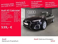 Mythosschwarz metallic verdeck Gebraucht 2021 Audi A5 Cabriolet S-Line Cabrio | 36.450 € (Fairer Preis)