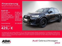 Mythosschwarz metallic Gebraucht 2023 Audi Q3 S-Line SUV | 35.830 € (Fairer Preis)