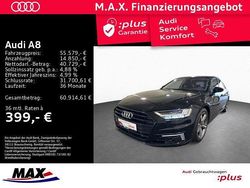 Mythosschwarz metallic (metallic) Gebraucht 2021 Audi A8 Ambiente Limousine | 55.579 € (Fairer Preis)