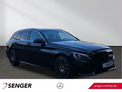 Schwarz Gebraucht 2018 Mercedes C180 AMG line Kombi | 23.450 € (Teuer)