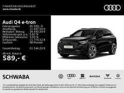 Mythosschwarz metallic Gebraucht 2024 Audi Q4 e-tron Advanced SUV | 45.990 € (Fairer Preis)