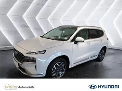 Weiss Gebraucht 2021 Hyundai Santa Fe Signature SUV | 38.930 € (Teuer)