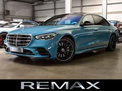 Manufaktur vintageblau uni Gebraucht 2023 Mercedes S500 AMG line Limousine | 129.880 €