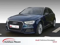 Blau metallic Gebraucht 2017 Audi A3 Sportback S-Line Limousine | 24.991 € (Teuer)