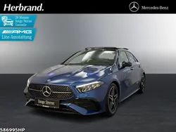 Metalliclack spektralblau Gebraucht 2024 Mercedes A220 AMG Limousine | 37.780 € (Fairer Preis)