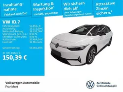 Gletscherweiß metallic/schwarz Gebraucht 2025 VW ID.7 GTX Limousine | 52.850 € (Teuer)