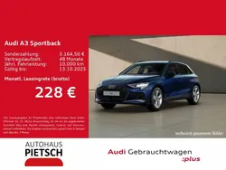 Blau Gebraucht 2024 Audi A3 Sportback Sport Limousine | 32.970 € (Guter Preis)