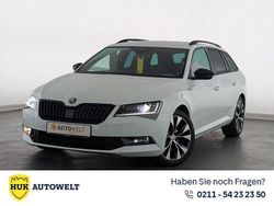 Bila laser/laser white Gebraucht 2018 Skoda Superb SportLine Kombi | 20.360 € (Fairer Preis)