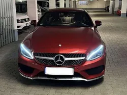 Rot Gebraucht 2016 Mercedes C220 AMG line Coupé | 21.600 € (Fairer Preis)