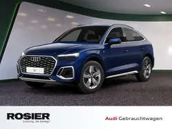 Blau / navarrablau Gebraucht 2025 Audi Q5 Sportback S-Line SUV | 48.755 € (Superpreis)