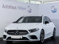 Weiss (digitalweiss lack) Gebraucht 2020 Mercedes A180 AMG line Limousine | 26.990 € (Fairer Preis)
