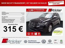 Schwarz (deep black perleffekt) Gebraucht 2024 VW Tiguan Allspace Life SUV | 34.949 € (Superpreis)