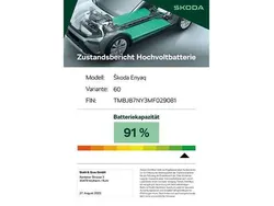 Weiss Gebraucht 2021 Skoda Enyaq iV SUV | 26.990 € (Fairer Preis)
