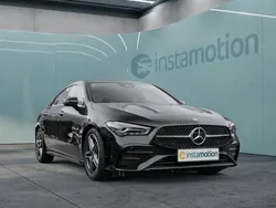 Schwarz Gebraucht 2024 Mercedes CLA200 AMG line Coupé | 38.100 € (Fairer Preis)