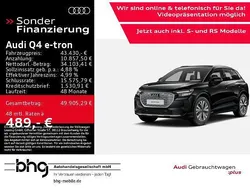 Mythosschwarz metallic Gebraucht 2024 Audi Q4 e-tron Ambiente SUV | 43.430 € (Guter Preis)